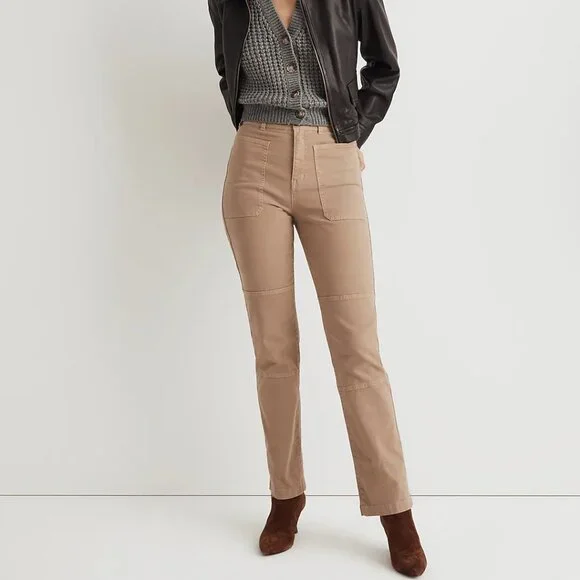 The '90s Straight Utility Pant in Garment-Dyed Canvas - Picture 1 of 7